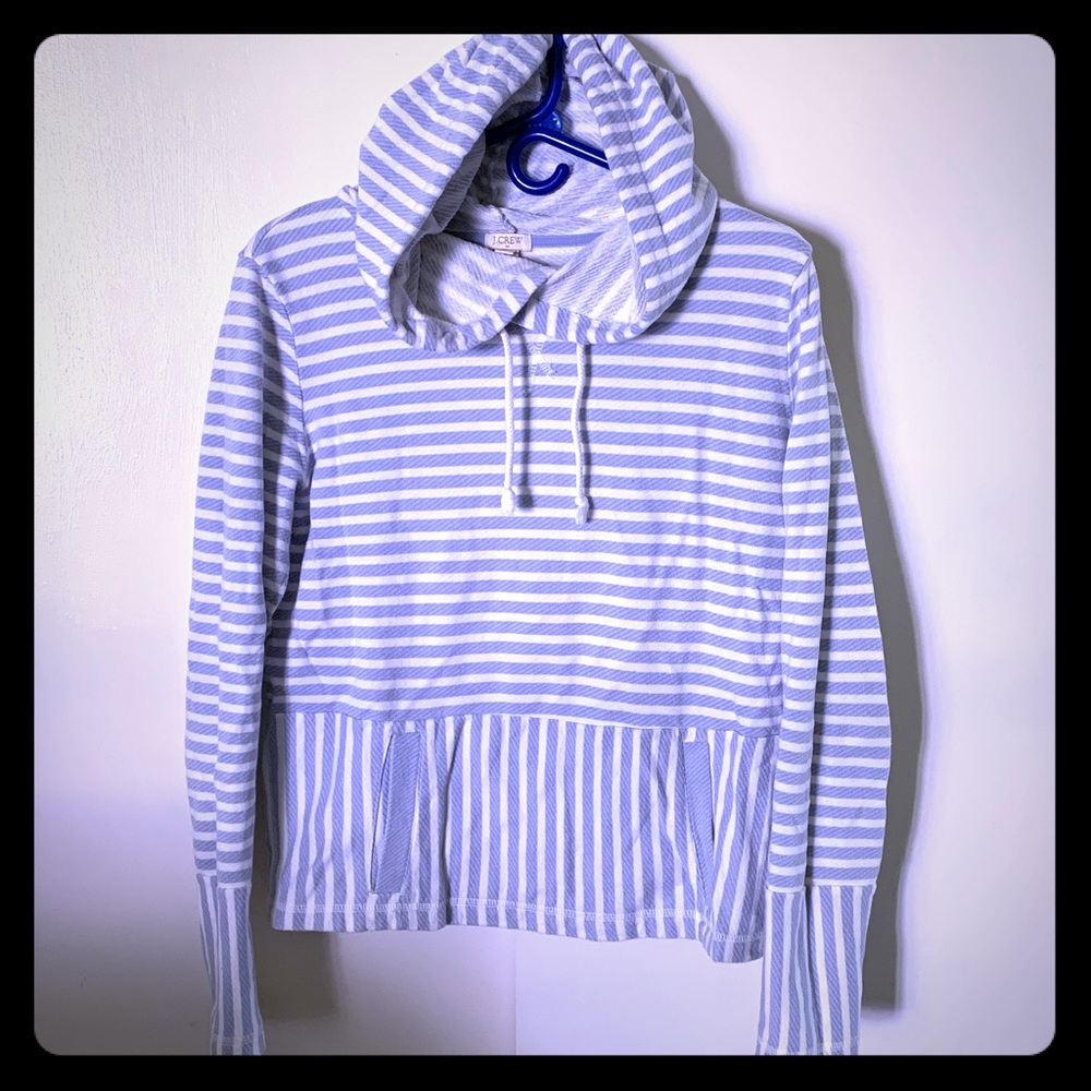 Women’s striped hooded sweatshirt